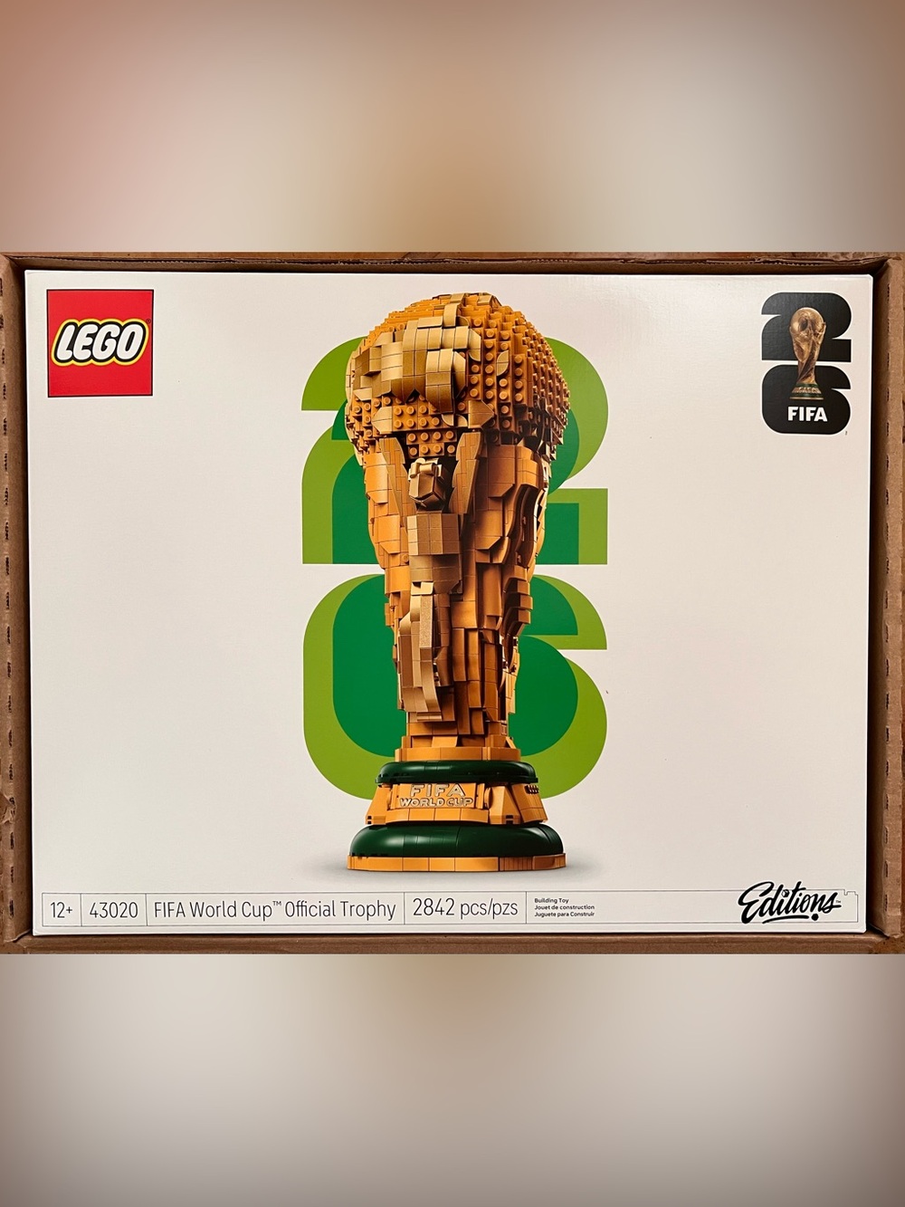 Lego Gold and Green FIFA World Cup Trophy Build